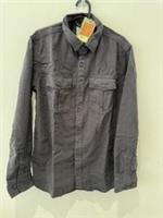 Fat Face Durham Utility Shirt Size S Dark Grey Washed Cotton Overshirt RRP &pound;48