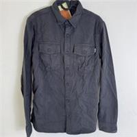 Fat Face Durham Utility Shirt Size XS Dark Grey Washed Cotton Overshirt RRP &pound;48