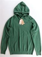 FAT FACE BRAUNTON COTTON WOOL KNIT HOODIE JUMPER - GRASS GREEN - MEN S - S Regular