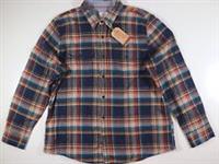 FAT FACE - TURNER CHECK COTTON MEN LONG SLEEVE SHIRT - NAVY - 2XL 4XL - 2XL / 4XL Regular