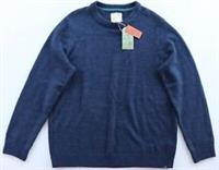 FAT FACE LEWES - SOFT ALPACA WOOL KNIT CREW NECK JUMPER - NAVY - MEN 2XL - 2XL Regular