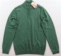 FAT FACE BRAUNTON HALF NECK COTTON WOOL KNIT JUMPER GRASS GREEN - MEN ALL SIZES - S / 2XL / 3XL / 4XL Regular