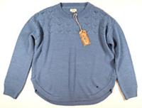 FAT FACE - EMMY JUMPER - SOFT KNIT JUMPER TOP - LIGHT BLUE - WOMEN UK10 - UK 10 Regular