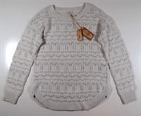 FAT FACE - EMMY POINTELLE - SOFT OPEN KNIT JUMPER TOP - IVORY - WOMEN UK8 10 - UK 8 / UK 10 Regular