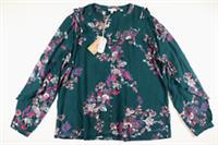 FAT FACE SUDLEY IMPERIAL FLORAL BUTTON V-NECK BLOUSE TOP - WOMEN UK16 18 - UK 16 / UK 18 Regular