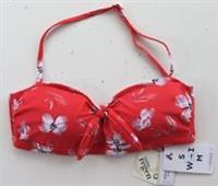 FAT FACE BOLD BLOOMS BOW BANDEAU FLORAL PADDED SWIMWEAR BIKINI TOP WOMEN UK8 10 - UK 10 Regular