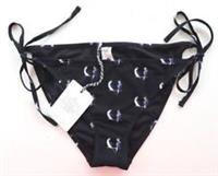 FAT FACE PARAKEET PARROTS TIE SIDE BIKINI BOTTOMS SWIMWEAR BLACK WOMEN ALL SIZES - UK 18 Regular