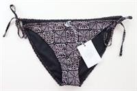 FAT FACE SEA STAR TIE SIDE BIKINI BOTTOMS BRIEFS SWIMWEAR BLACK WOMEN UK14 18 - UK 18 Regular