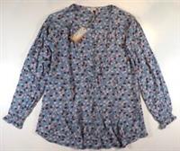 FAT FACE DYLAN TONAL FLORAL V-NECK RELAXED LONGLINE BLOUSE TOP - WOMEN ALL SIZES - UK8 / UK10 / UK12 Regular