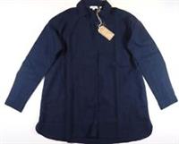 FAT FACE SAUNTON LINEN LONGLINE SHIRT BLOUSE TOP - NAVY 980284 - WOMEN UK10 12 - UK10 / UK12 Regular