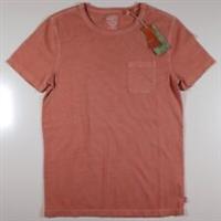 FAT FACE NATURAL DYE POCKET SHORT SLEEVE T-SHIRT TOP - PINK 975244 - MEN XS - XS Regular