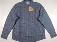 FAT FACE SLIM HOVE GINGHAM STRETCH COTTON LONG SLEEVE SHIRT BLUE 970017 MEN 2XL - 2XL Regular