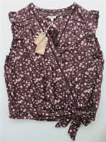 FAT FACE - BILLIE FLOATING DAISY FLORAL COTTON BLOUSE WRAP TOP - WOMEN ALL SIZES - UK 12 / UK 16 / UK 20 Regular