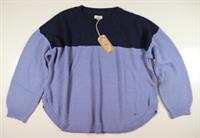 FAT FACE EMMY COLOUR BLOCK SOFT KNIT PULLOVER JUMPER - NAVY - WOMEN UK18 - UK 18 Regular