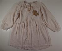 FAT FACE - AMIYA BOHO TASSELS TEXTURED COTTON KAFTAN TOP - IVORY - WOMEN UK8 - UK 8 Regular