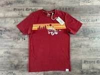 FAT FACE x LAND ROVER LOGO SUNSET MEN T-SHIRT COTTON DARK RED - S - BNWT - S Regular
