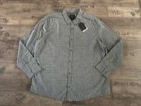 FAT FACE CB COPPER & BLACK CHECK SHIRT LONG SLEEVE SLIM FIT MEN DARK GREY - 4XL - 4XL Regular