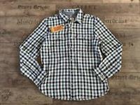 FAT FACE - BUXLEY CHECK SHIRT LONG SLEEVE TEXTURED MEN COTTON BLUE - M - BNWT - M Regular