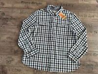 FAT FACE - BUXLEY CHECK SHIRT LONG SLEEVE TEXTURED MEN COTTON BLUE - 2XL XXL - 2XL Regular
