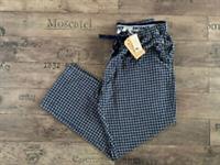 FAT FACE - GINGHAM COTTON MEN NIGHTWEAR PYJAMA BOTTOMS PANTS NAVY - 4XL LONG - 4XL Big & Tall