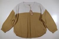 FAT FACE EMMY COLOUR BLOCK SOFT KNIT PULLOVER JUMPER - MID YELLOW - WOMEN UK20 - UK 20 Regular