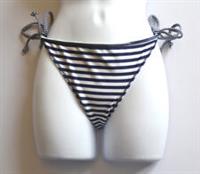 Fat Face Bikini Bottoms Reversable Green / Navy Blue & White Stripe UK14 W32-36" - 14 Regular