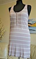 FATFACE Fat Face Womens Dress Top Sleeveless Beige Sz 10 UK Short dress / Top - 10 Regular