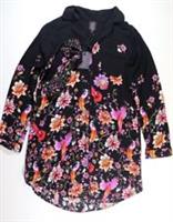 FAT FACE ARTISAN BIRD NIGHTSHIRT NIGHTDRESS NIGHTWEAR - BLACK 976943 - WOMEN UK8 - UK 8 Regular