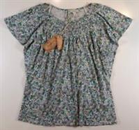 FAT FACE SAMMY SUGAR FLORAL RUFFLED SMOCKED COTTON BLOUSE TOP 980068 WOMEN UK8 - UK 8 Regular