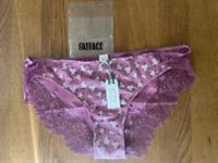 BNWT Fat Face Purple 'Anais Floral Cheeky Knickers - Size 18