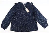 FAT FACE SUDLEY STAR FOIL BUTTON UP BLOUSE TOP DARK NAVY 977035 WOMEN UK8 - UK 8 Regular