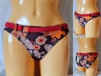 WOMENS FAT FACE BIKINI BOTTOM BROWN PINK ORANGE SWIMWEAR BEACH SUMMER UK 10 BNWT - 10 Regular