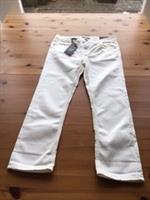 BNWT Fatface Size 10 Cropped Cream Stretch Skinny Jeans W32 L24 - 10 Regular