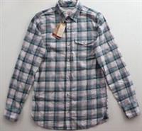 FAT FACE SAUNTON CHECK COTTON LONG SLEEVE SHIRT - VIOLET 972727 - MEN XS TALL - XS Regular