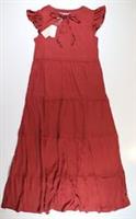 FAT FACE SUKI JERSEY SUMMER BOHO LONG MAXI DRESS ORANGE 975029 WOMEN UK10 12 14 - UK10 / UK12 / UK14 Regular