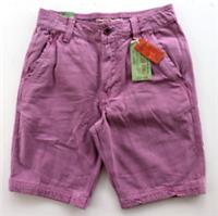 FAT FACE COVE FLAT FRONT 100% COTTON 10.5" CHINO SHORTS LILAC 972758 MEN W30 - 30 Regular