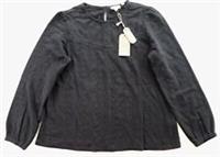 FAT FACE JESSIE BRODERIE EMBROIDERED COTTON BLOUSE TOP - BLACK 952914 WOMEN UK12 - UK 12 Regular