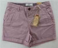 FAT FACE PADSTOW STRETCH SOFT COTTON CHINO SHORTS PALE HEATHER 939739 WOMEN UK8 - UK 8 Regular