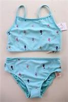 FAT FACE SEAHORSE PRINT BIKINI SWIMWEAR - MINT 973768 - KIDS GIRLS 9-10-11Y - 9-10 Years Regular