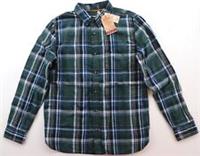 FAT FACE CHESIL CHECK LONG SLEEVE SOFT 100% COTTON SHIRT - GREEN 972717 - MEN S - S Regular