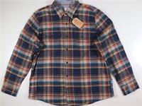 FAT FACE TURNER CHECK COTTON LONG SLEEVE SHIRT - NAVY 970339 - MEN 2XL - 2XL Regular