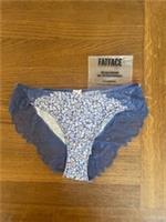 BNWT Fat Face Cobalt Blue Olivia Floral Cheeky Knickers - Size 12
