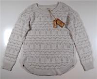 FAT FACE EMMY POINTELLE OPEN KNIT JUMPER TOP - IVORY 972498 - WOMEN UK8 - UK 8 Regular