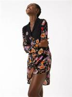 FAT FACE ARTISAN BIRD NIGHTSHIRT NIGHTDRESS NIGHTWEAR BLACK 976943 WOMEN UK8 - UK 8 Regular