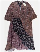 FAT FACE NATE CRAFT FLORAL FLOATY V-NECK MIDI MAXI DRESS 980911 - WOMEN UK24 - UK 24 Regular