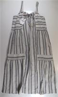 FAT FACE BEACHWEAR TULUM STRIPE SUMMER BOHO MIDI MAXI DRESS 979218 WOMEN UK10 - UK10 Regular