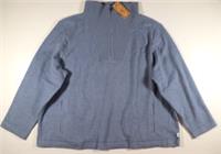 FAT FACE NEWHAVEN 1/2 NECK ZIP COTTON KNIT JUMPER - CHAMBRAY 970663 WOMEN 2XL - 2XL Regular