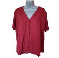 Fat Face Size 14 Ruby Heather Button Metallic Ruched Blouse Top Work Office NEW - 14 Regular