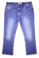 Fat Face Women's Jeans Cropped Mid-Blue Jeans - W32/L24 - Waist Size 32 inches Regular