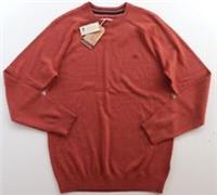 FAT FACE BRAUNTON CREW NECK COTTON WOOL KNIT JUMPER - DUSKY ORANGE 970259 MEN S - S Regular